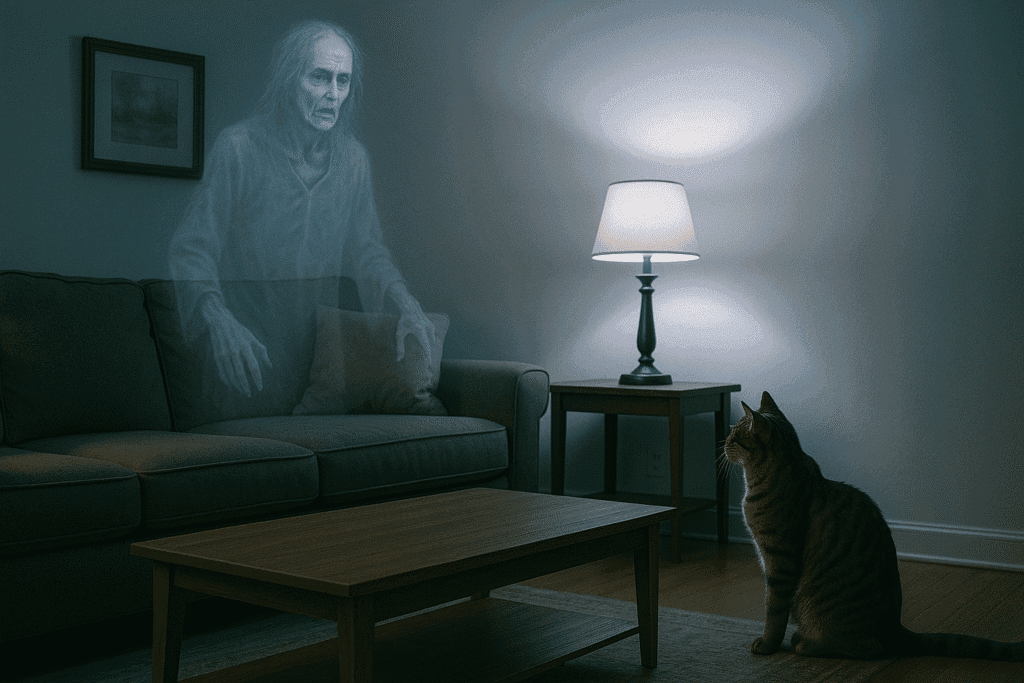 cats see ghost