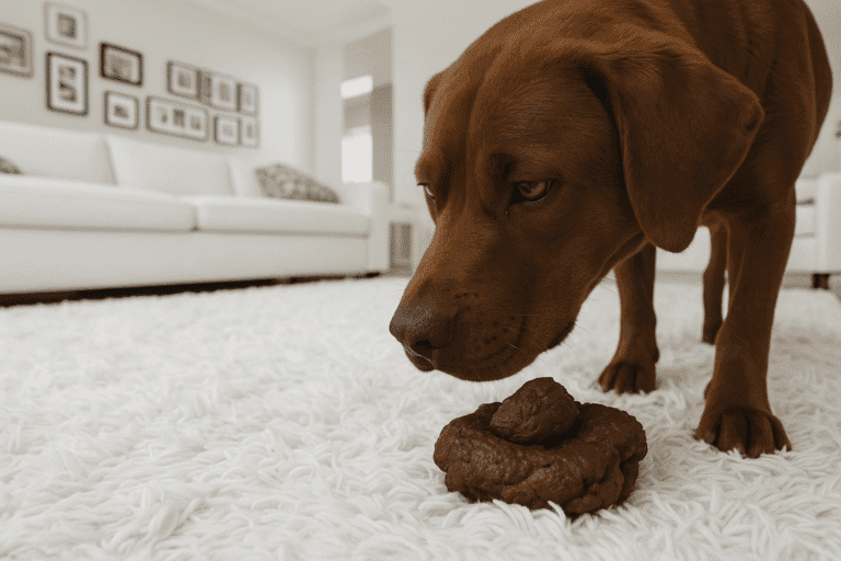 why do dogs eat poop